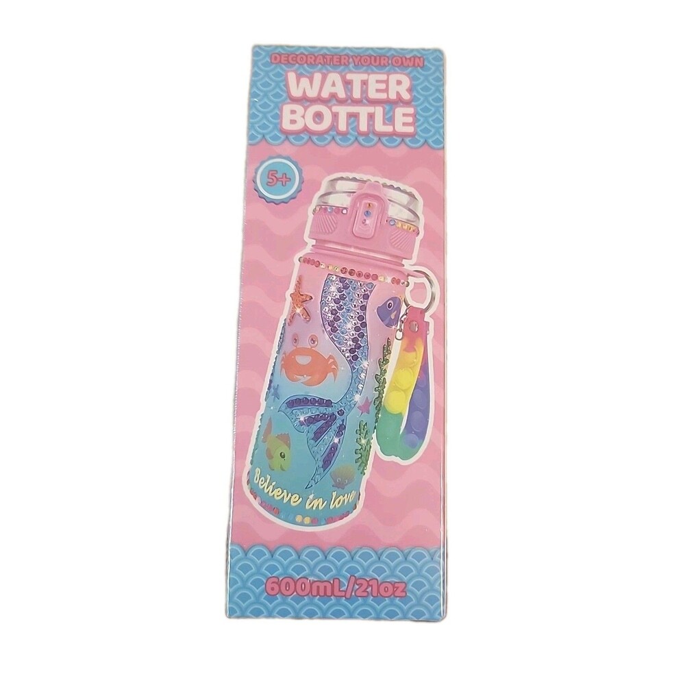 Girls DIY Decorate Your Own Water Bottle Arts & Crafts Kit